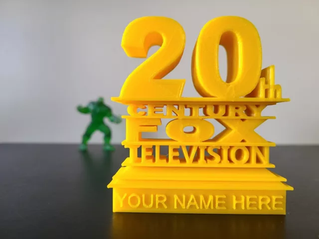 20th Century Fox Style Logo 3D Printed Puzzle W/alphabet and 