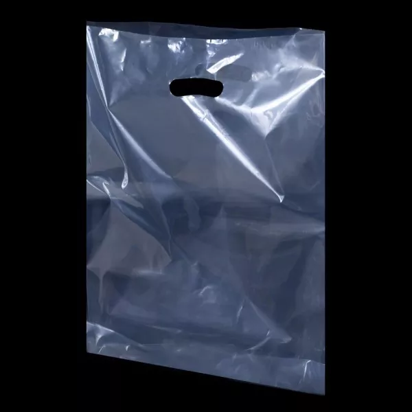Clear Plastic Polythene Shopping Carrier Bags Party Gift Bags Security Variation 3