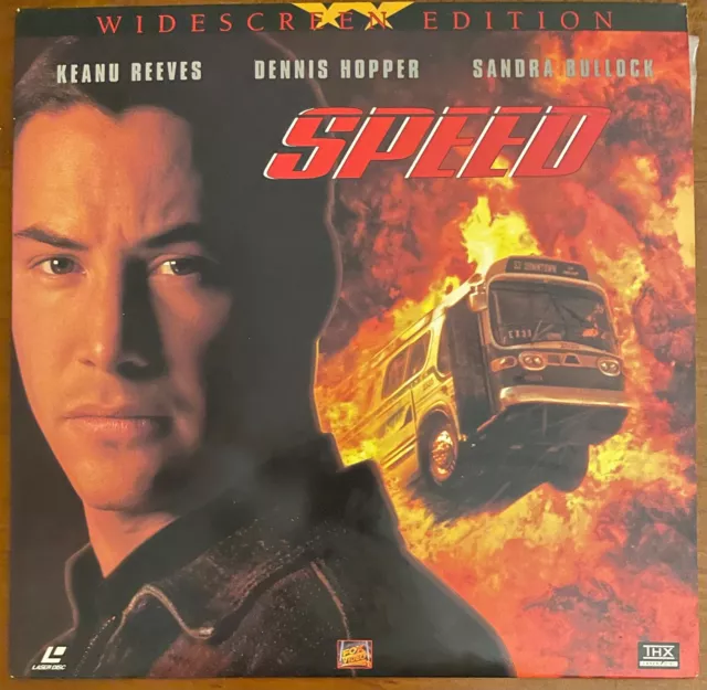 SPEED - Keanu Reeves, Dennis Hopper & Sandra Bullock - Rare Laserdisc Movie 1994