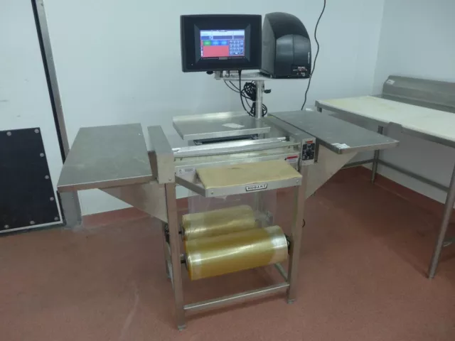 2020 Hobart HTi Hand Wrap HWS-4 Station, EPCP-5i Console, EPP3 Printer Scale