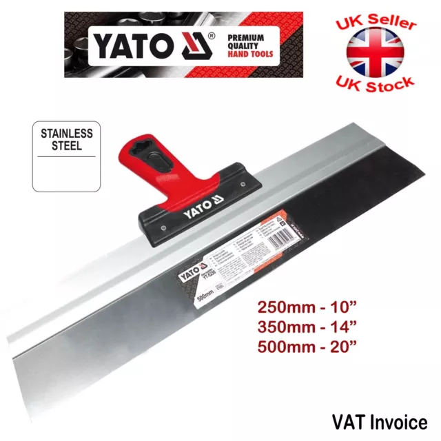 Yato Stainless Steel Filling Knife Drywall Plastering SpatulaTaping Knife Trowel