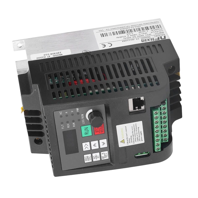 VARIABLE FREQUENCY DRIVE Vector Inverter 3 Phase VFD Converter 2.2KW ...