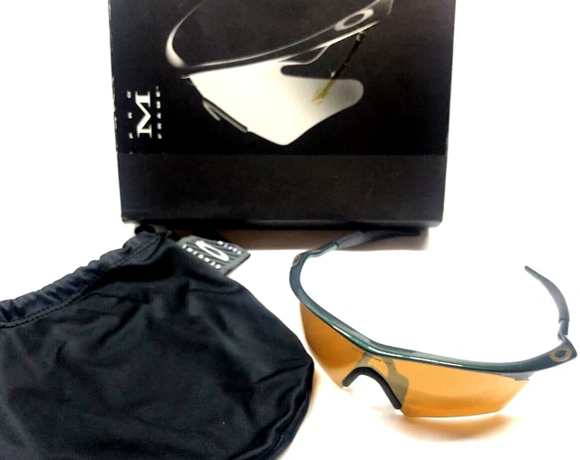 NEW RARE OAKLEY PRO M FRAME SUNGLASSES Emerald Frames Gold Iridium Hybrid 1997