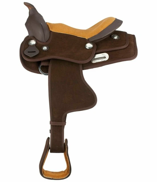 Taille de selle de cheval synthétique Western Barrel Racing (25,4 cm à 45,7...