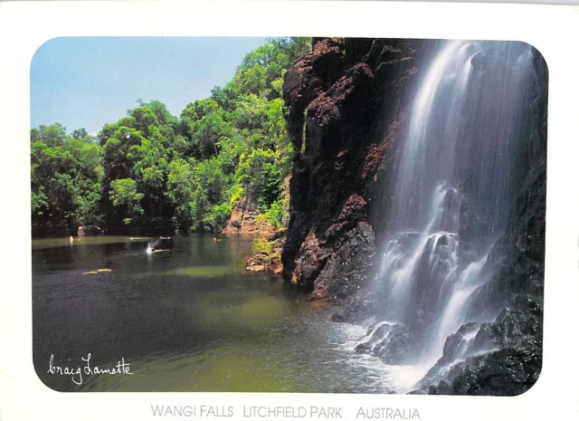 L2470 Australia NT Wangi Falls Litchfield National Park PU postcard