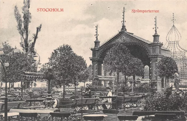 Vintage Postcard Of Plaza Stockholm Sweden