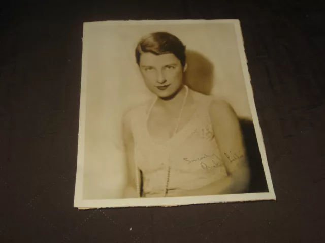 Vintage Beatrice Lillie Signed 8 X 10 Plus Dance Team 1930'S