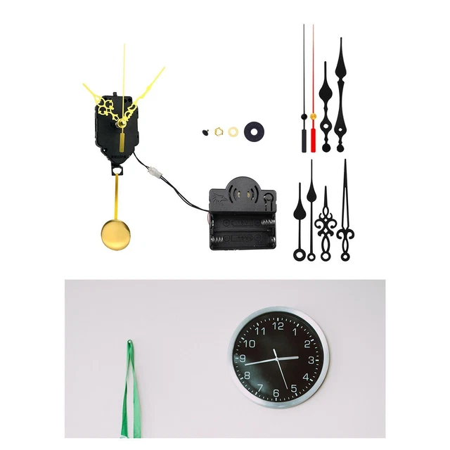 Kit De 4 Mécanismes D'horloge à Quartz DIY - Avec 6 Jeux D'aiguilles, Arbre De 0,7 Pouces - Pour Fabriquer Ou Réparer Une Horloge Murale Silencieuse