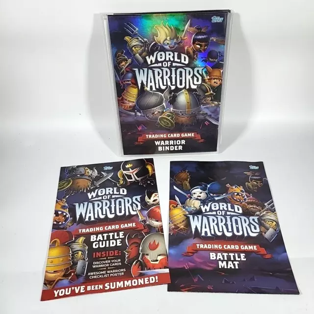 Topps World of Warriors Trading Card Game Warrior Binder with Cards & Battle Mat