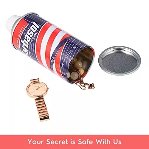 Barbasol Diversion Safe Stash Can with Food Grade Smell Proof Bag with Hidden Co 3