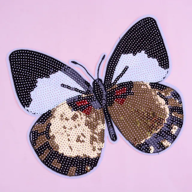 1pc butterfly reversible sequined sew on patches for clothes handmade di  AGZ8 3