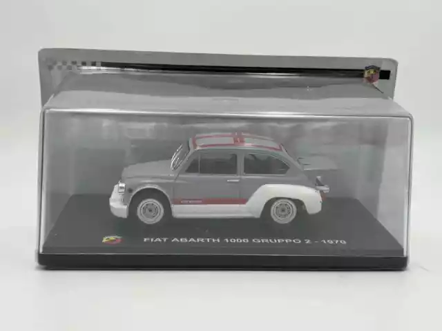 Die Cast " Fiat Abarth 1000 Gruppo 2 - 1970 " Test Hachette 1/24