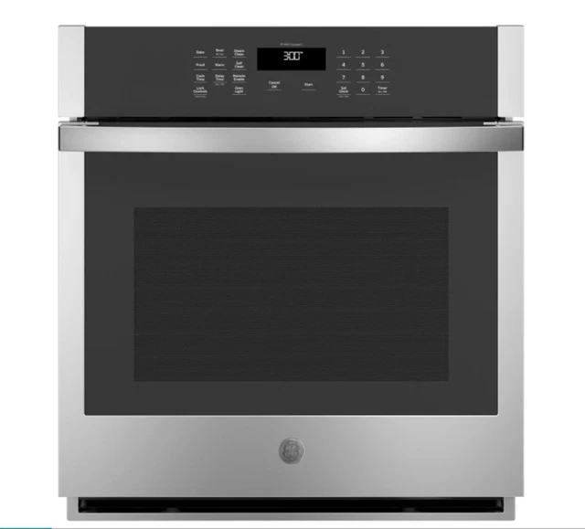GE JKS3000SNSS 27" Stainless Single Electric Wall Oven. 1 minor ding.