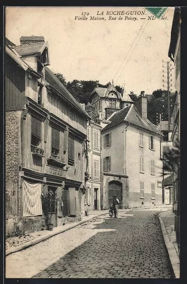 CPA La Roche-Guyon, Rue de Poissy, Vieille Maison 1910