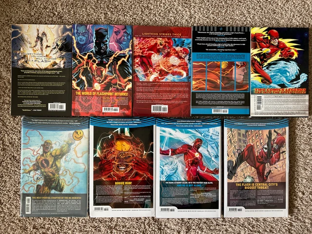 Flash Graphic Novel Lot Rebirth Deluxe HC Vol 1 2 3 Batman New 52 TPB DC Comics 2