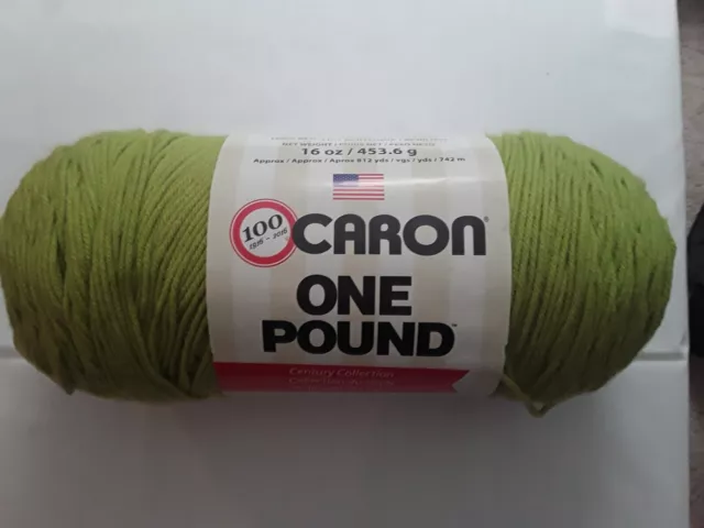 Caron One Pound Yarn 16 oz Gauge 4 Medium 100% Acrylic Color Espresso