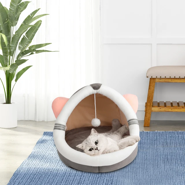 Pet Cat House Sleeping Bed Kennel Puppy Cave Super Soft kitty Tent Nest Indoor 8
