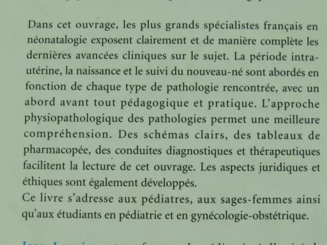 Soins aux nouveau-nés – Laugier, Rozé – Masson -  2001 3