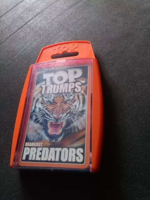 Top Trumps PREDATORS playing cards animal data card game * NEW 💥