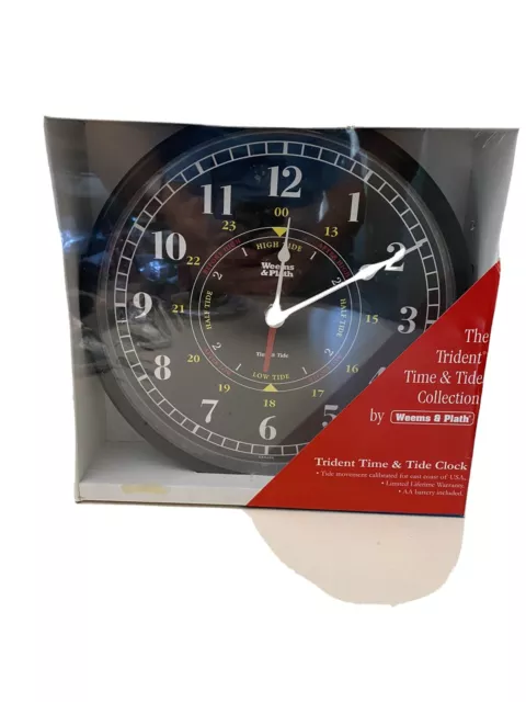 Weems & Plath Trident Time & Tide Clock Nautical Sealed