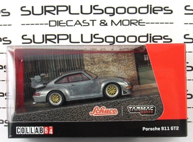 Schuco X Tarmac Works COLLAB64 | Porsche 911 Turbo Gialla | Scala 1:64 | Pressofuso