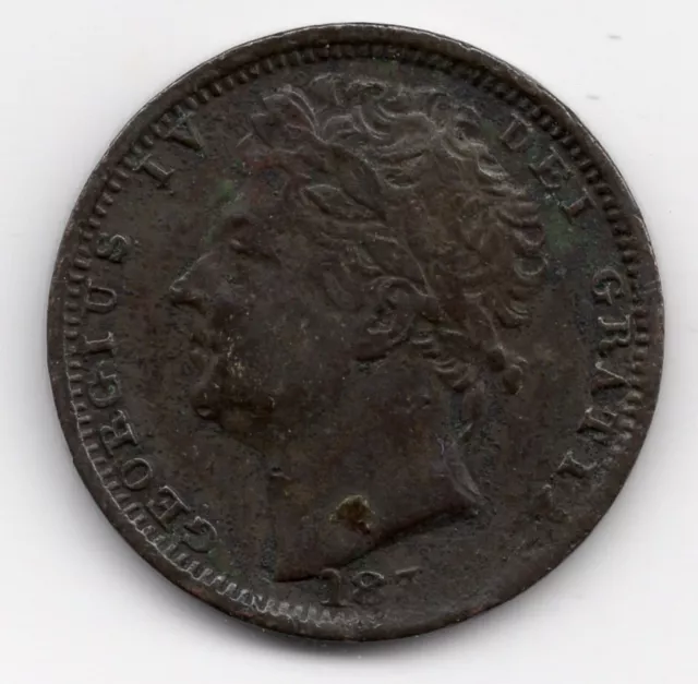 1830 Half Farthing (Ceylon), King George IV Copper Coin, Collectable Grade