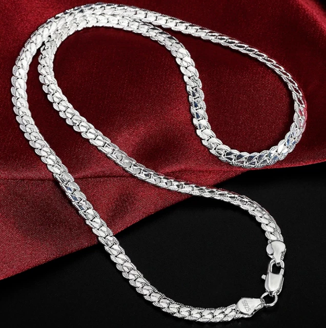 Collier Chaîne Boules Inox Argent Épais - Bijou Statement Homme/Femme - Neuf Sans Boîte