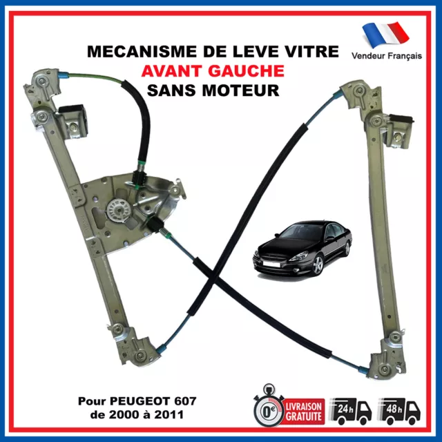 Mecanisme de leve vitre avant gauche pour Peugeot 607 = 9221Q2 922192 9221.92