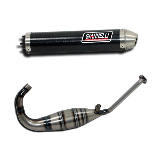 Échappement Complet Carbone GIANNELLI ENDURO 2T Pour Yamaha DT 125 R/X (2004-2006) - Neuf, Fabrication Italienne