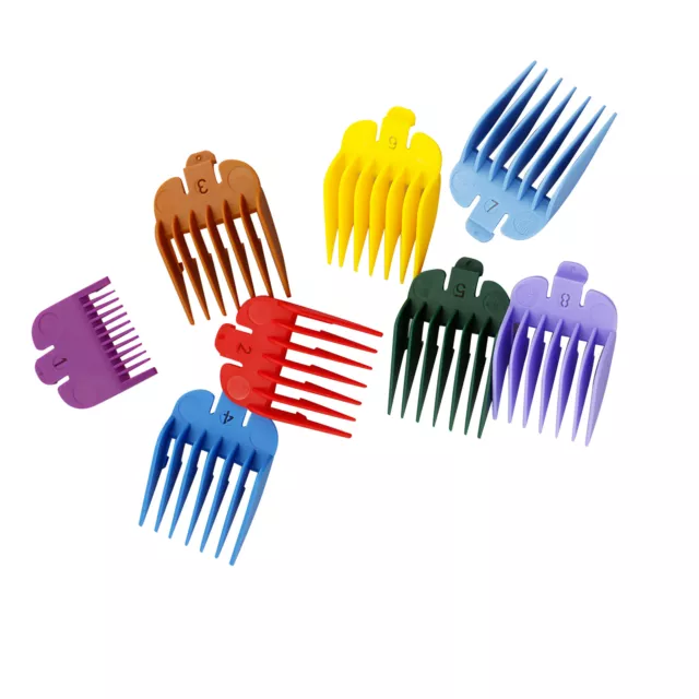 8PCS 3-25mm Premium Hair Clipper Guide Comb Guards For WAHL Hair Clipper Machine