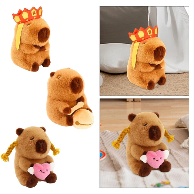 Peluche Capybara 22CM Douce & Réaliste | Jouet Enfant Lifelike pour Filles et Garçons | Cadeau Anniversaire, Noël, Halloween