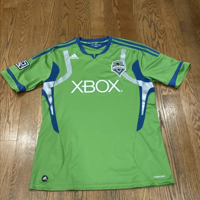 Adidas Seattle Sounders FC Soccer Jersey XBOX Authentic MLS Men’s Size Large