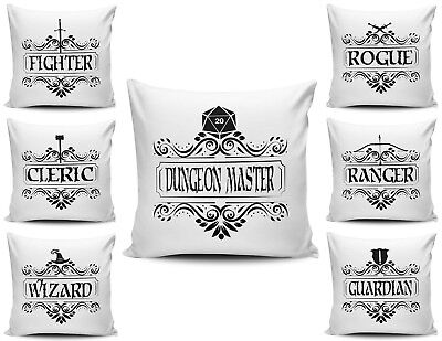 RPG Fantasy Character Class... Novelty Gift Cushion Cover Variation