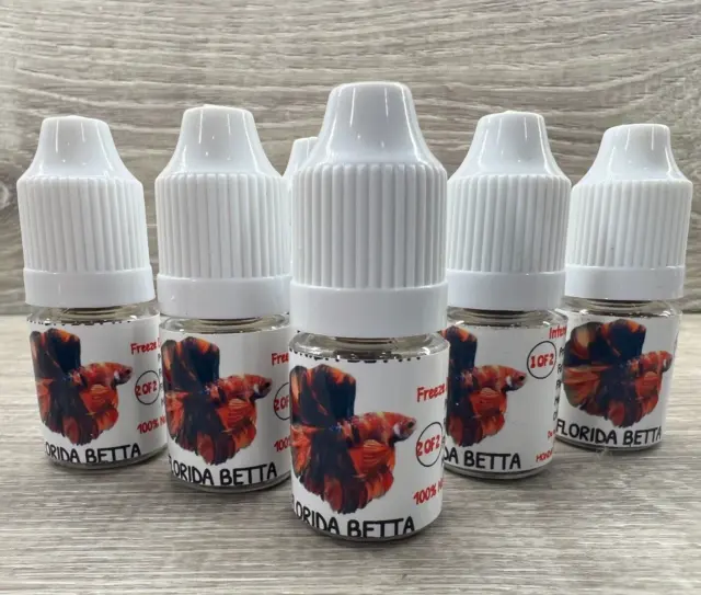 Florida Betta Fish Food 4  5ml Bottle Combo Intense Coloring WITH HIGH PROTEIN