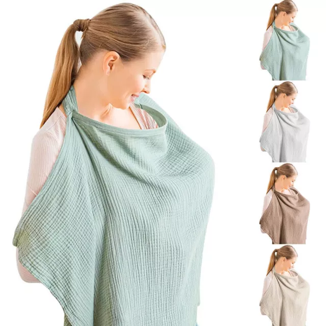 Feeding Shawl and Baby Breastfeeding Covers Nursing Gauze Cloth MultiUse Outdoor