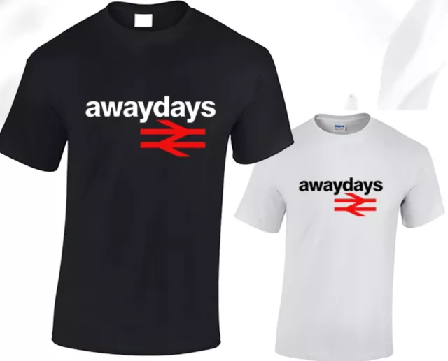 Away Days Mens T Shirt Football Casuals Hooligans Terrace Trimm Trab