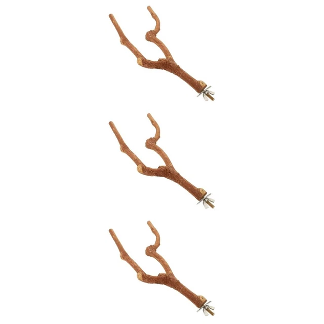 3 Pack Vogel-Ast-Stick Vogelständer Barsch Kleiner Papagei Spielzeug