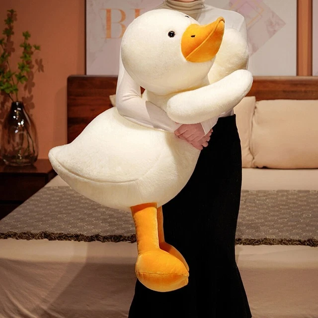 Giant White Duck Plush Toy Sleeping Pillow Big Goose Cushion Stuffed Animal Doll