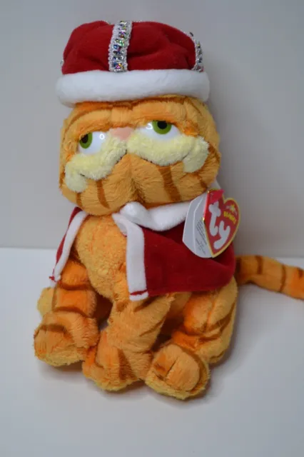 Garfield  Ty Beanie Baby Soft Toy Plush - His Majesty