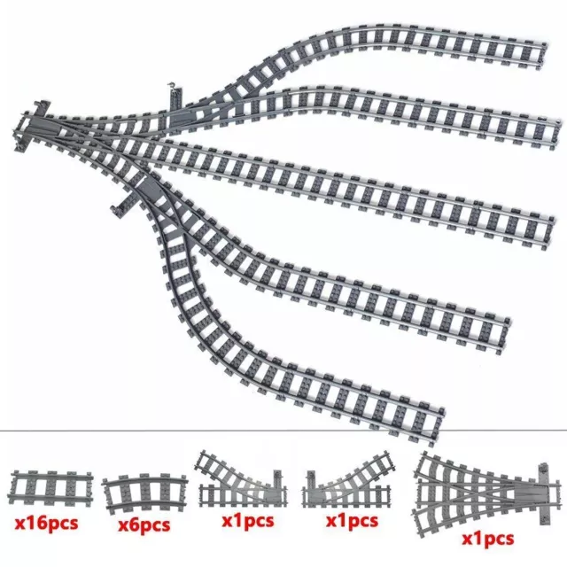 City Rail Flexible Tracks for LEGO Kit Train Building Blocks Sets DIY Hot sale