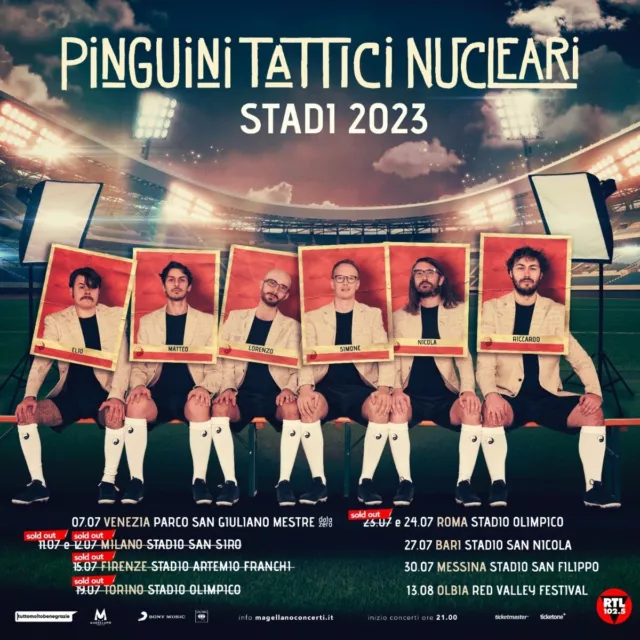 Biglietto Concerto Pinguini Tattici Nucleari