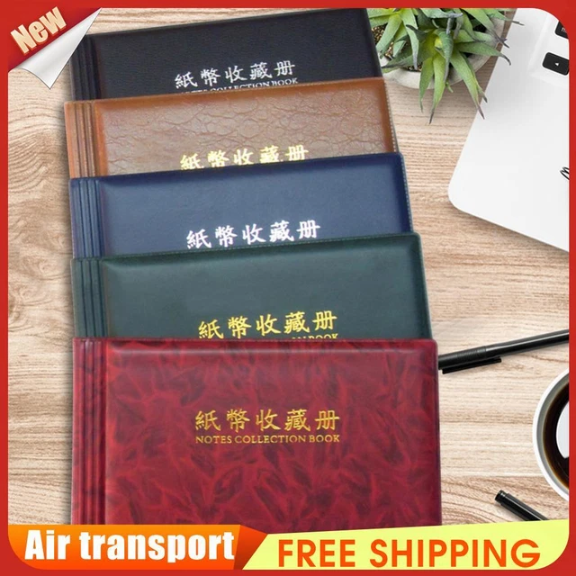 20 Pages Paper Money Currency Banknote Collection Book Storage Album *Z
