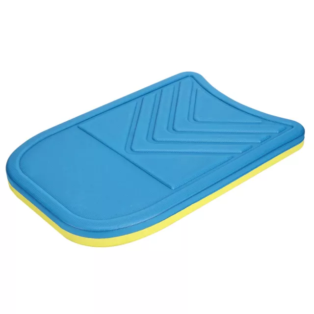 (Yellow Blue)EVA Double Layer Swim Water Board Seaside Swimming Pool Kickboar BU