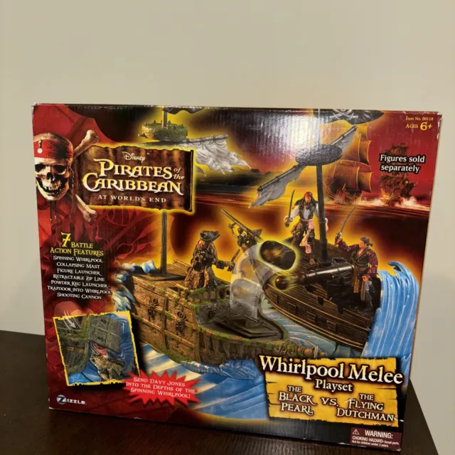 Pirates of the Caribbean Whirlpool Melee Playset Black PEARL VS DUTCHMAN Battle