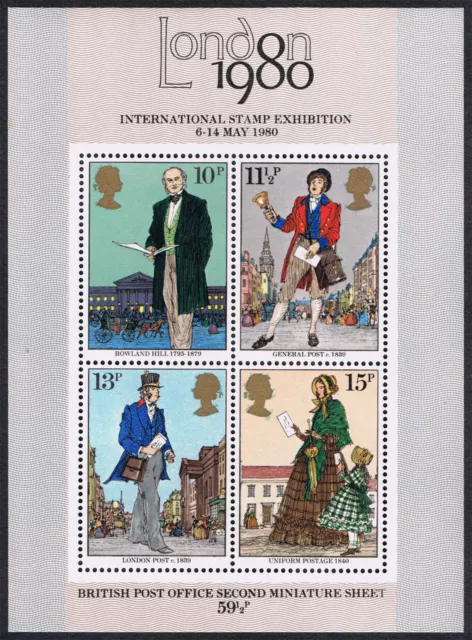 Death Centenary of Sir Rowland Hill - 1979 Miniature Sheet Stamps SG-MS1099