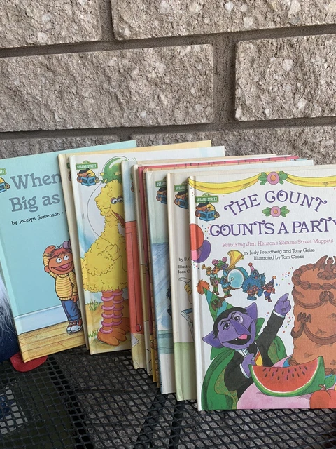 10 THE SESAME STREET BOOK CLUB Hardcover Books 1980s Jim Henson VINTAGE Lot