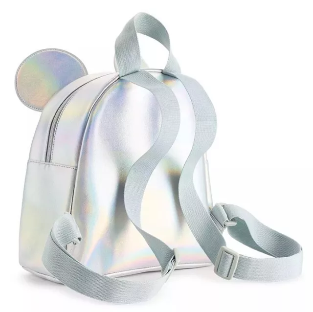 WOMEN'S DISNEY 100TH Minnie Mouse Pearl Iridescent PU Mini Backpack £56 ...