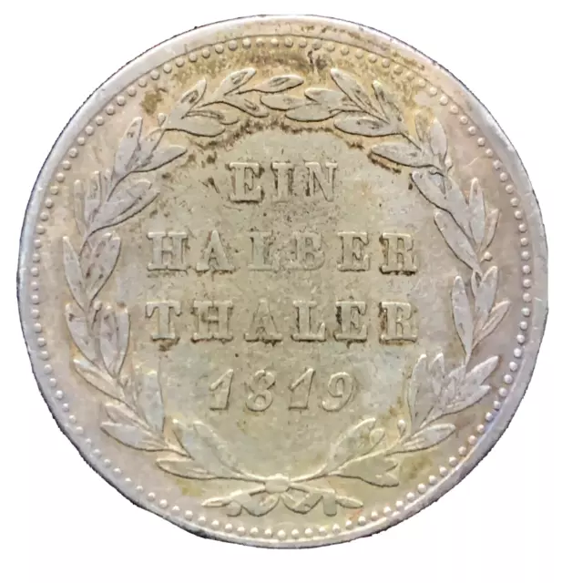 Hessen-Kassel, Wilhelm I., 1/2 Taler 1819