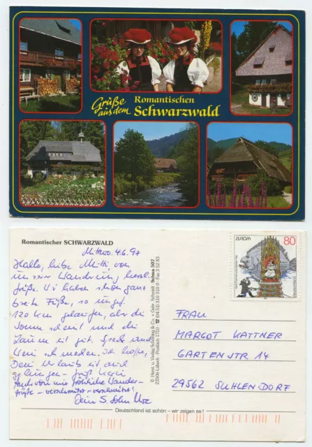 84004 - Saludos desde la romántica Selva Negra - Postal, sin sellar