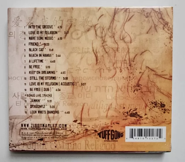 Ziggy Marley - Love Is My Religion - CD 2007 NEW & SEALED Reggae Roots + 3 Bonus 2